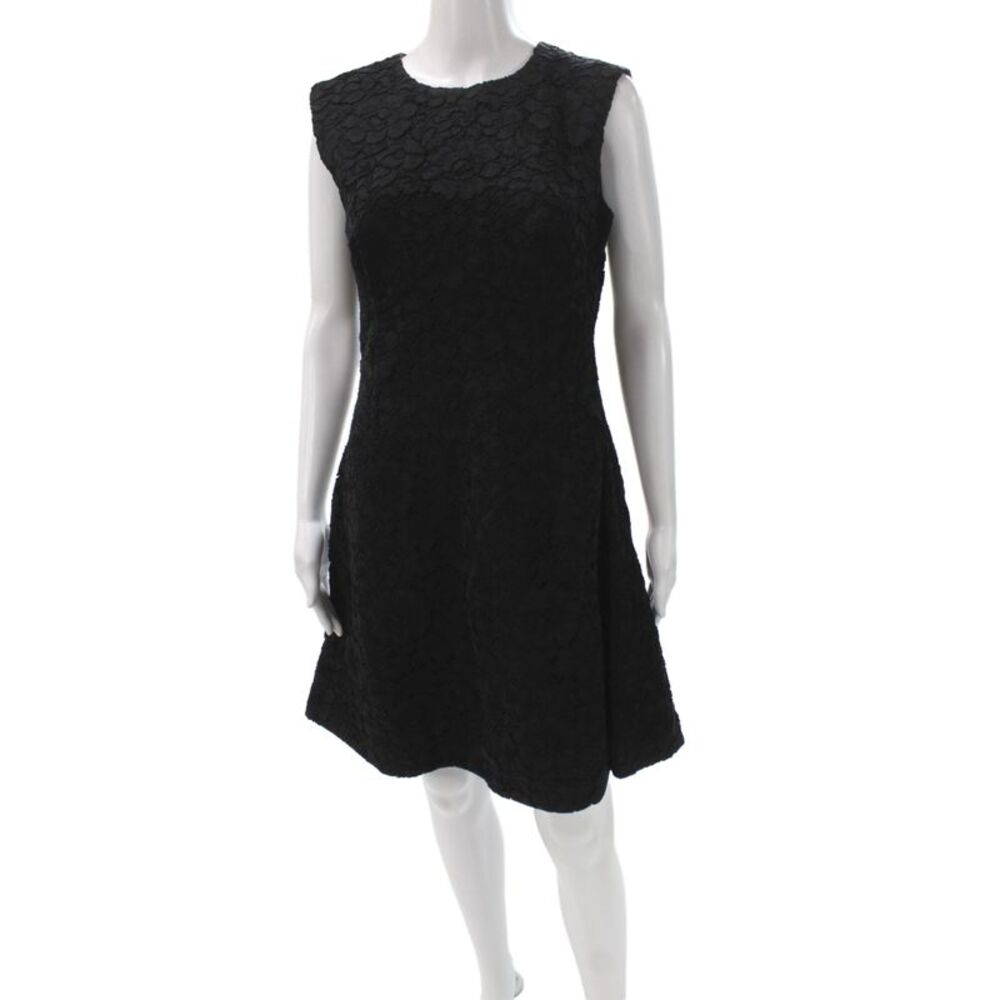 Ermanno Scervino Women A-Line Dress Black Knee-Length Size 42